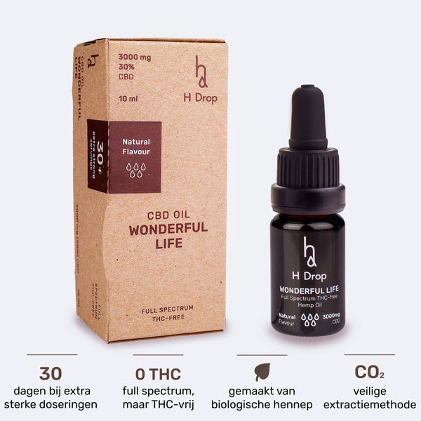 Wonderful Life - 30% CBD olie (3000 mg)